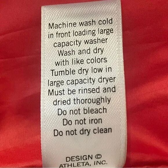 ATHLETA WOMEN'S  RED GOOSE DOWN FULL ZIP JACKET FEATHERDRY PUFFER SIZE  XL - Picture 12 of 13